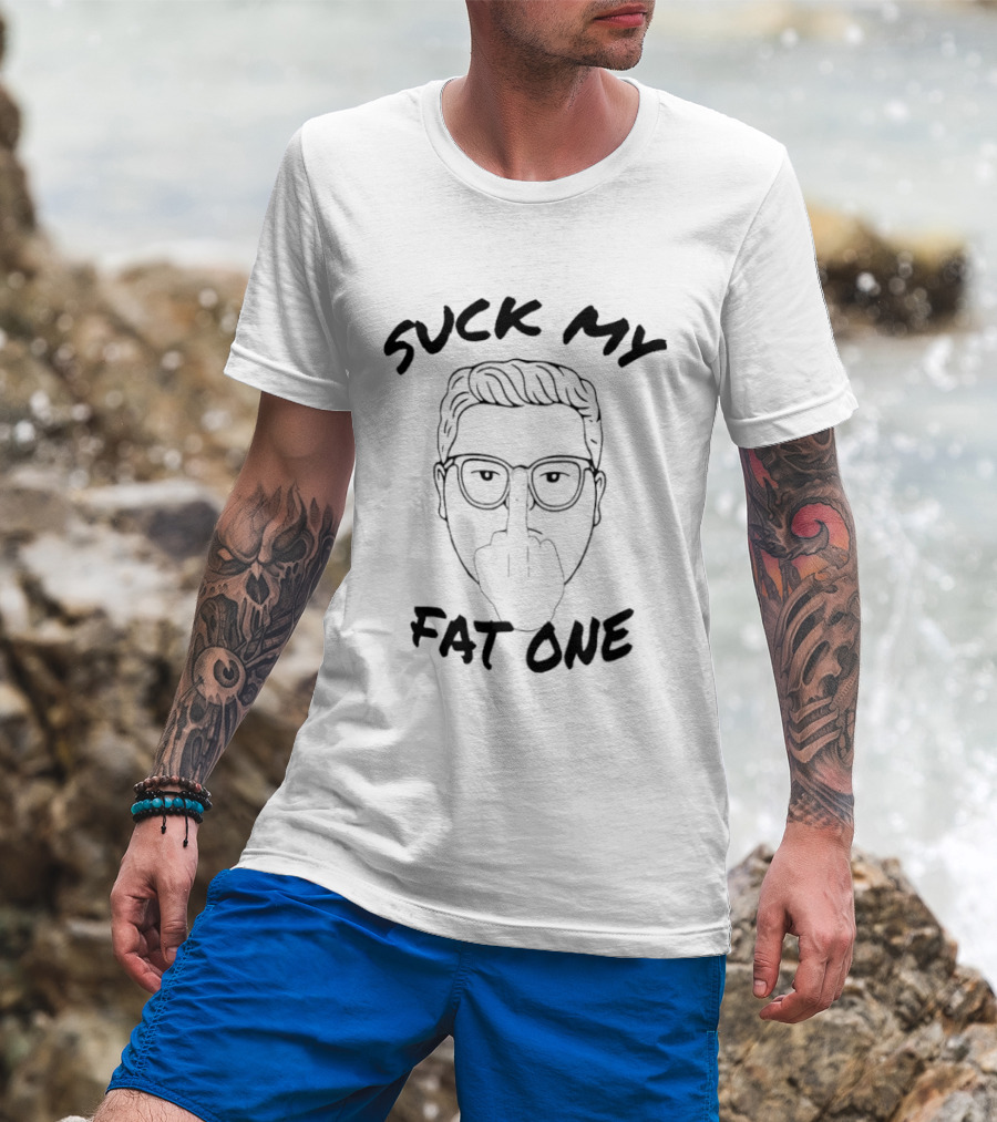 Suck My Fat One Delightful Derek Stranger Things Middle Finger T-Shirt