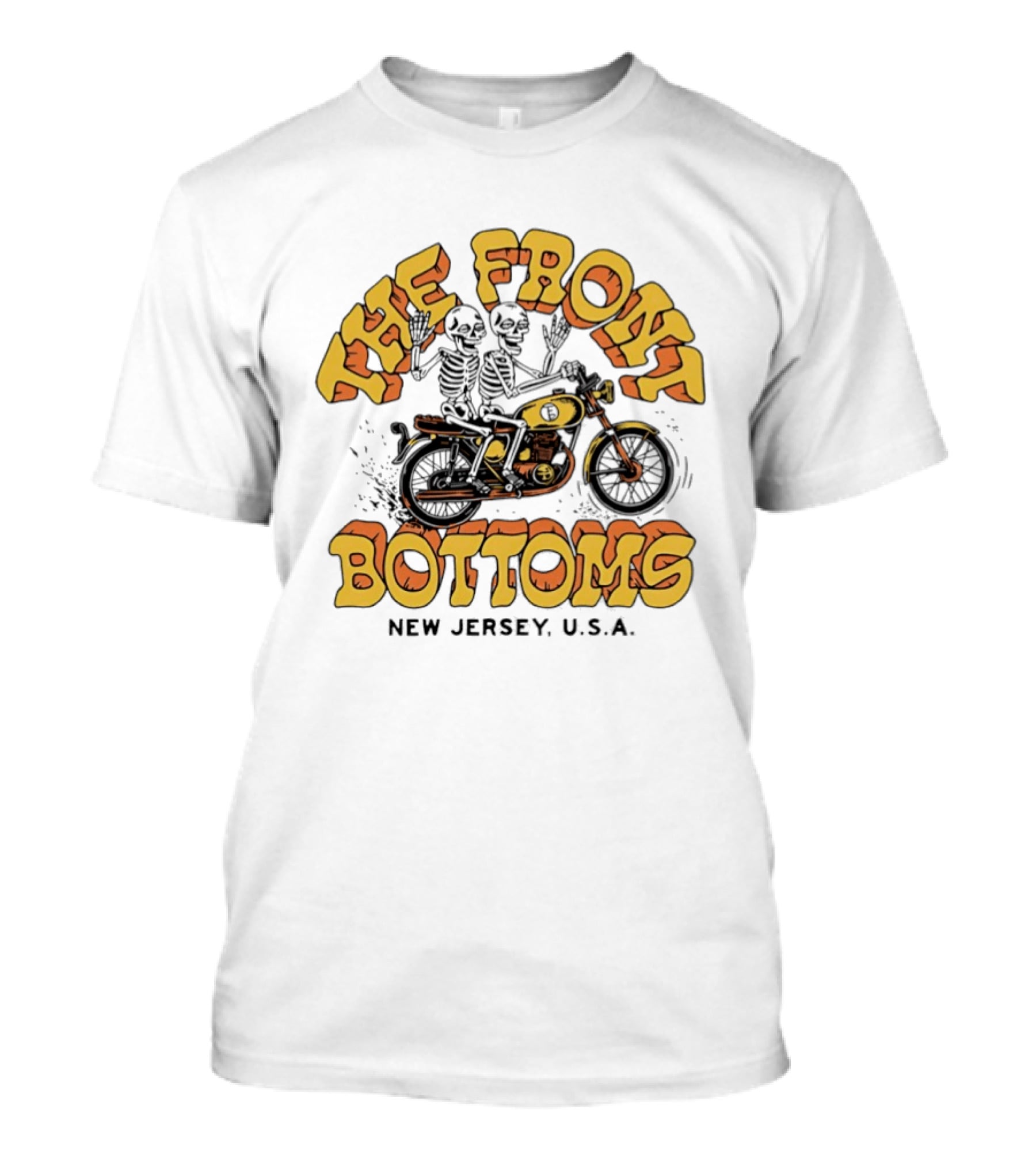 The Front Bottoms Skeleton Motorcycle New Jersey USA T-Shirt