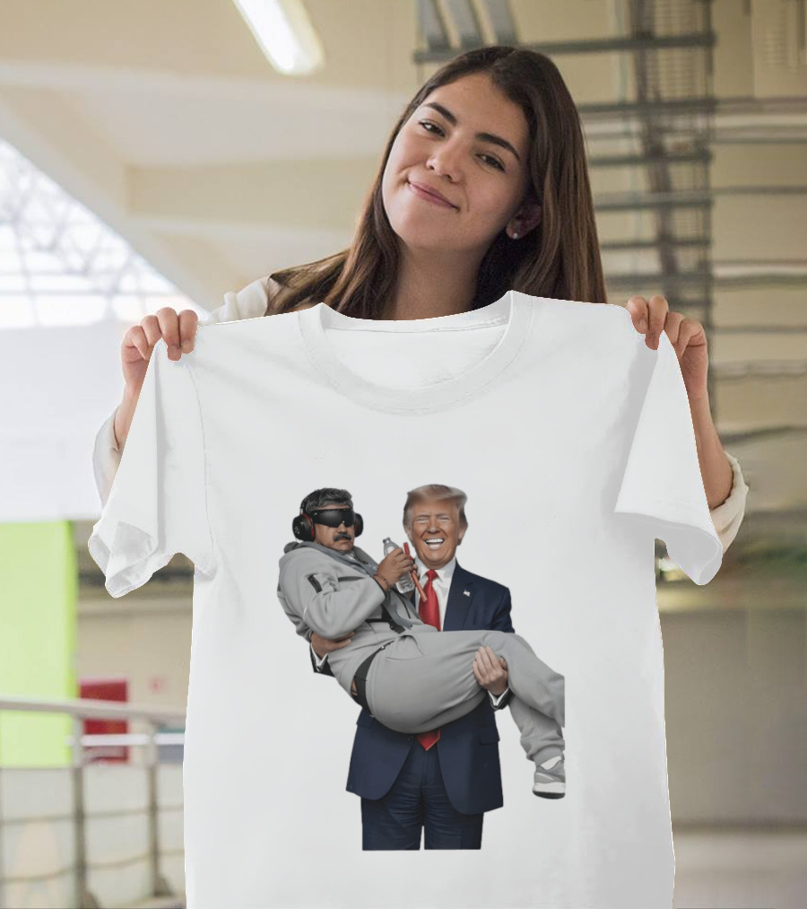 Trump Carry Maduro Satire Funny Political Humor T-Shirt