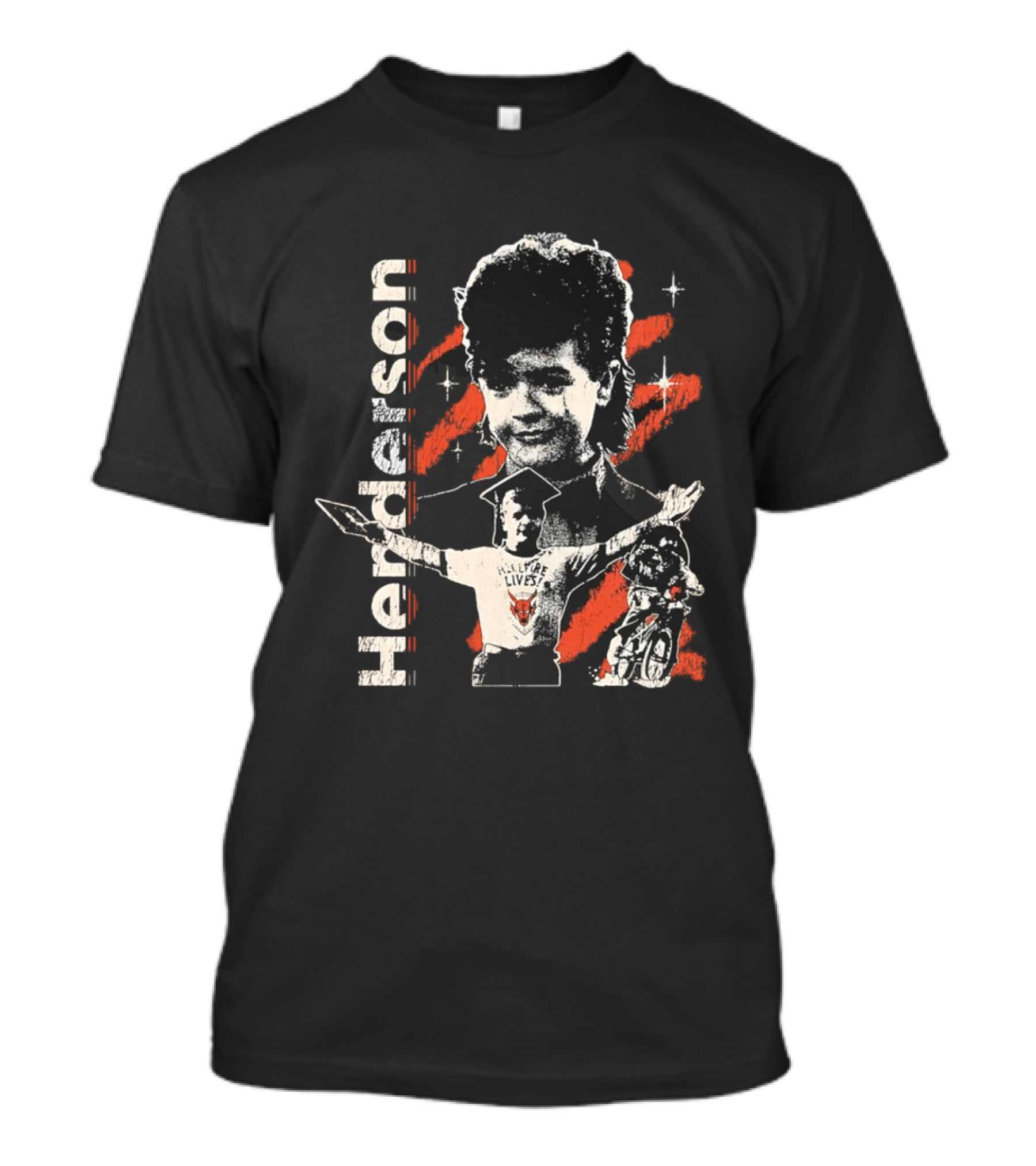 Henderson Hellfire Lives Dustin Retro Bard T-Shirt
