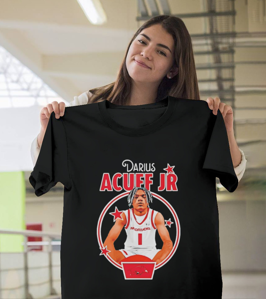 Darius Acuff Jr Arkansas Razorbacks Basketball Player Star Athlete T-Shirt