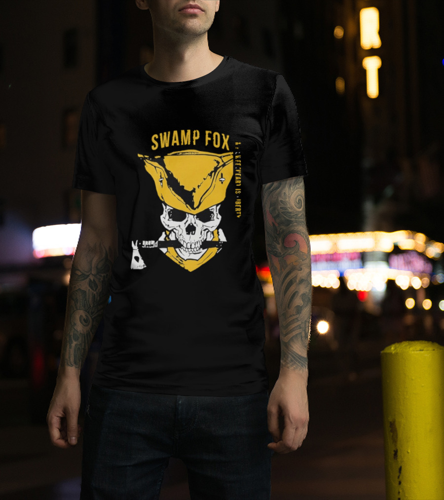 SWAMP FOX Skull My Sweetheart Is Liberty T-Shirt
