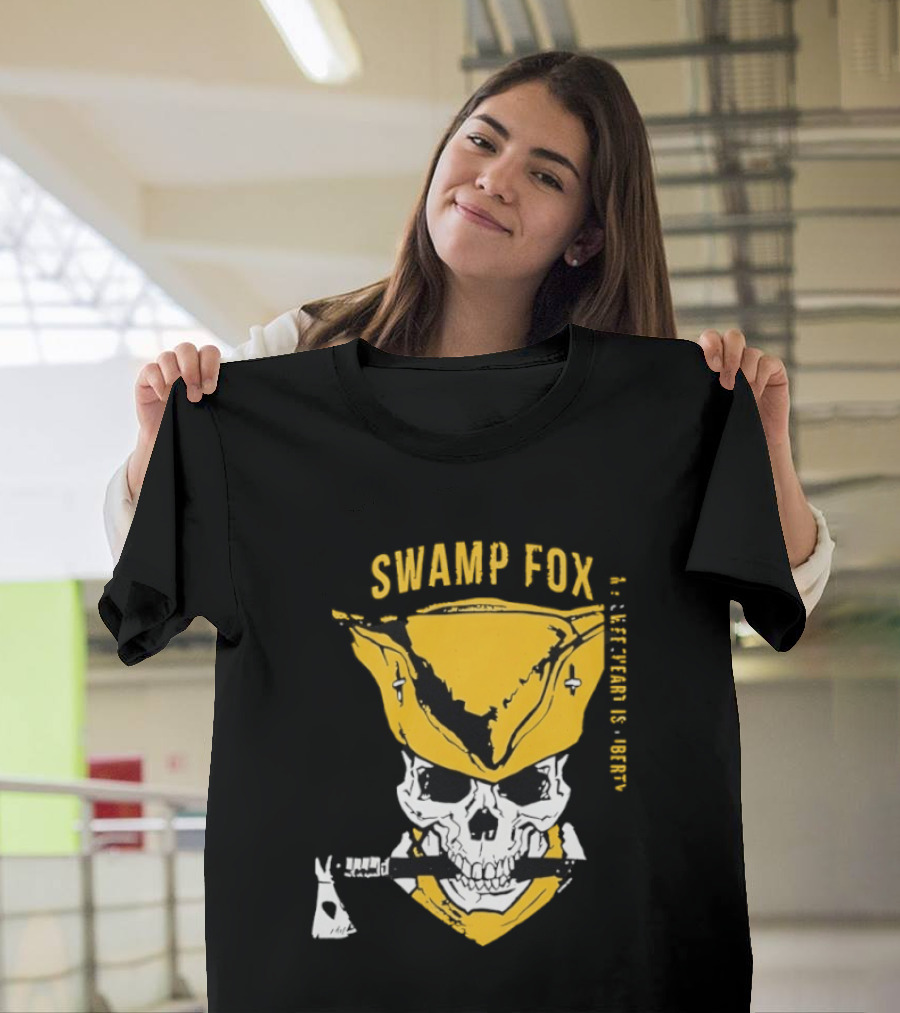 SWAMP FOX Skull My Sweetheart Is Liberty T-Shirt