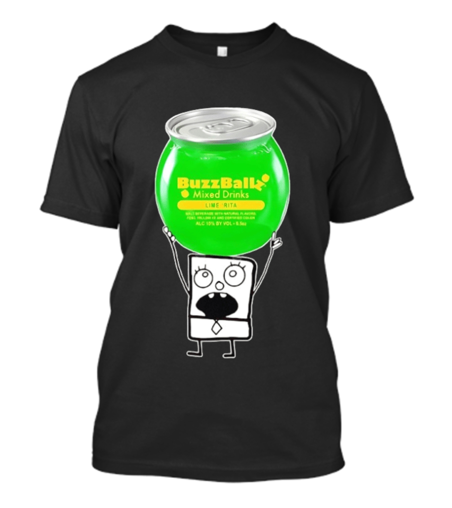 Doodlebob With BuzzBallz Lime Rita Mixed Drinks Can T-Shirt