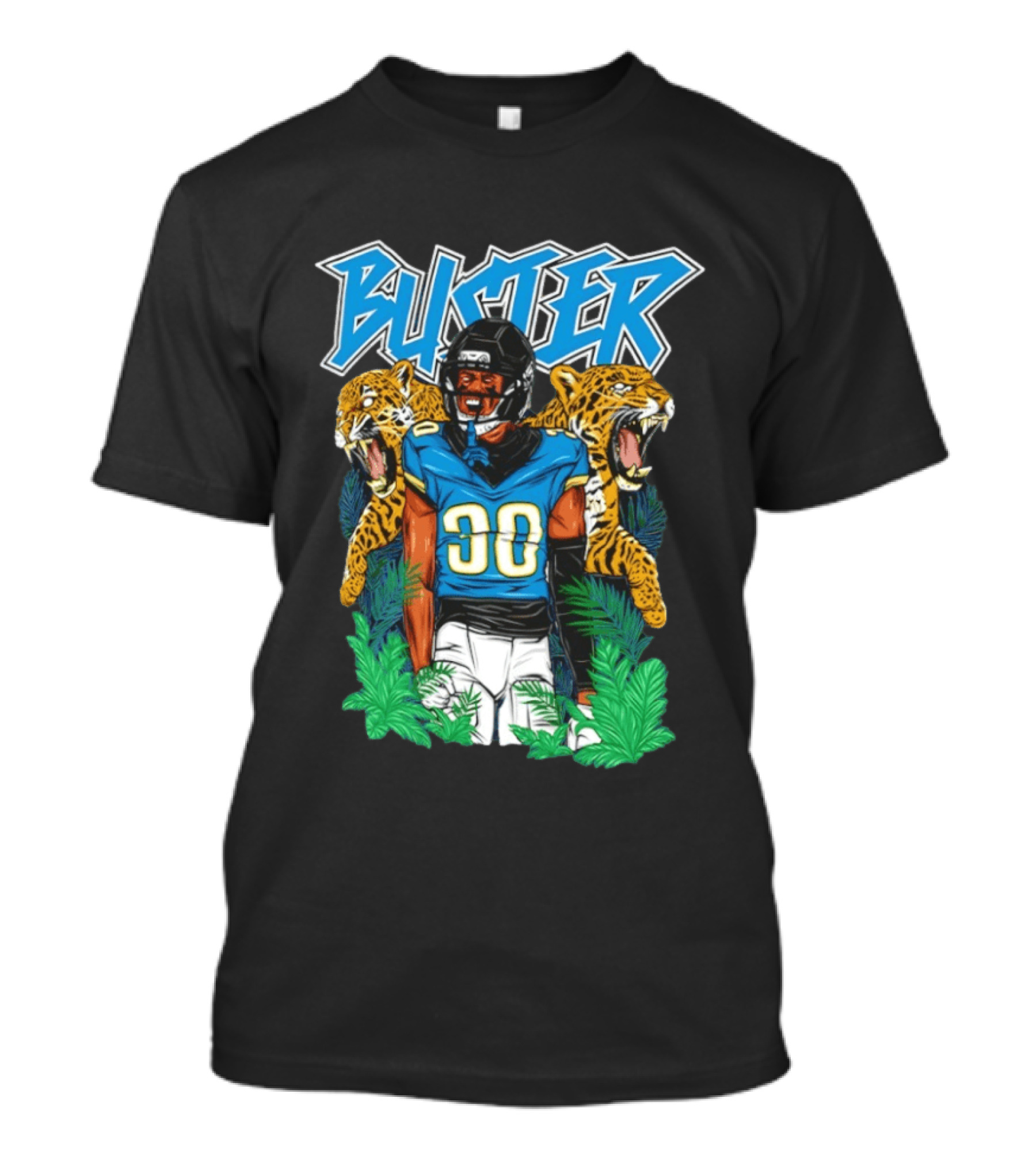 Buster Montaric Brown Jacksonville Jaguars Football 30 T-Shirt