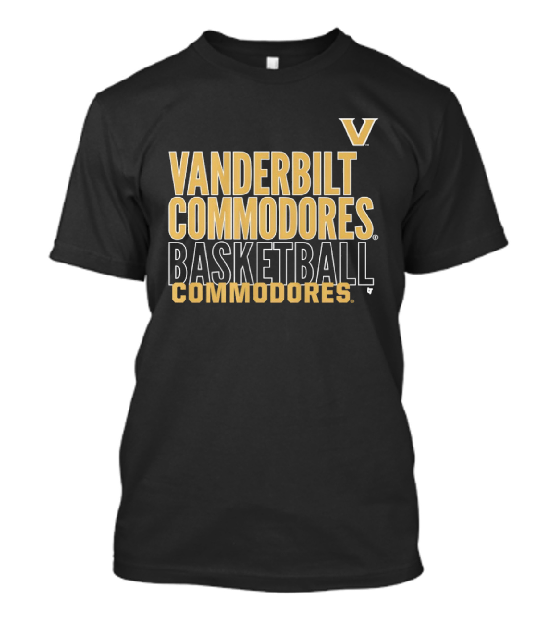 Vanderbilt Commodores Basketball Commodores V T-Shirt