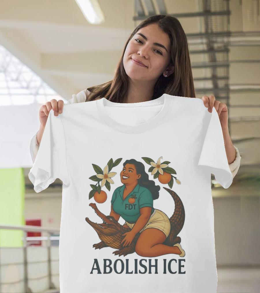 Abolish ICE FDT Alligator Orange Blossom T-Shirt