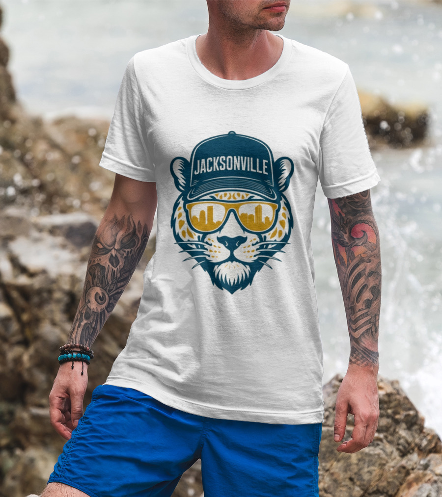 Jacksonville Jaguars Duval Football 2025 Skyline T-Shirt