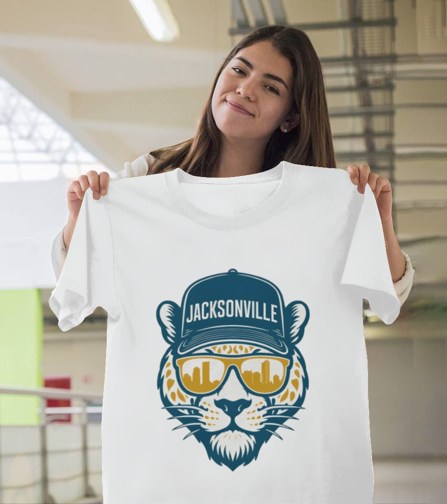 Jacksonville Jaguars Duval Football 2025 Skyline T-Shirt