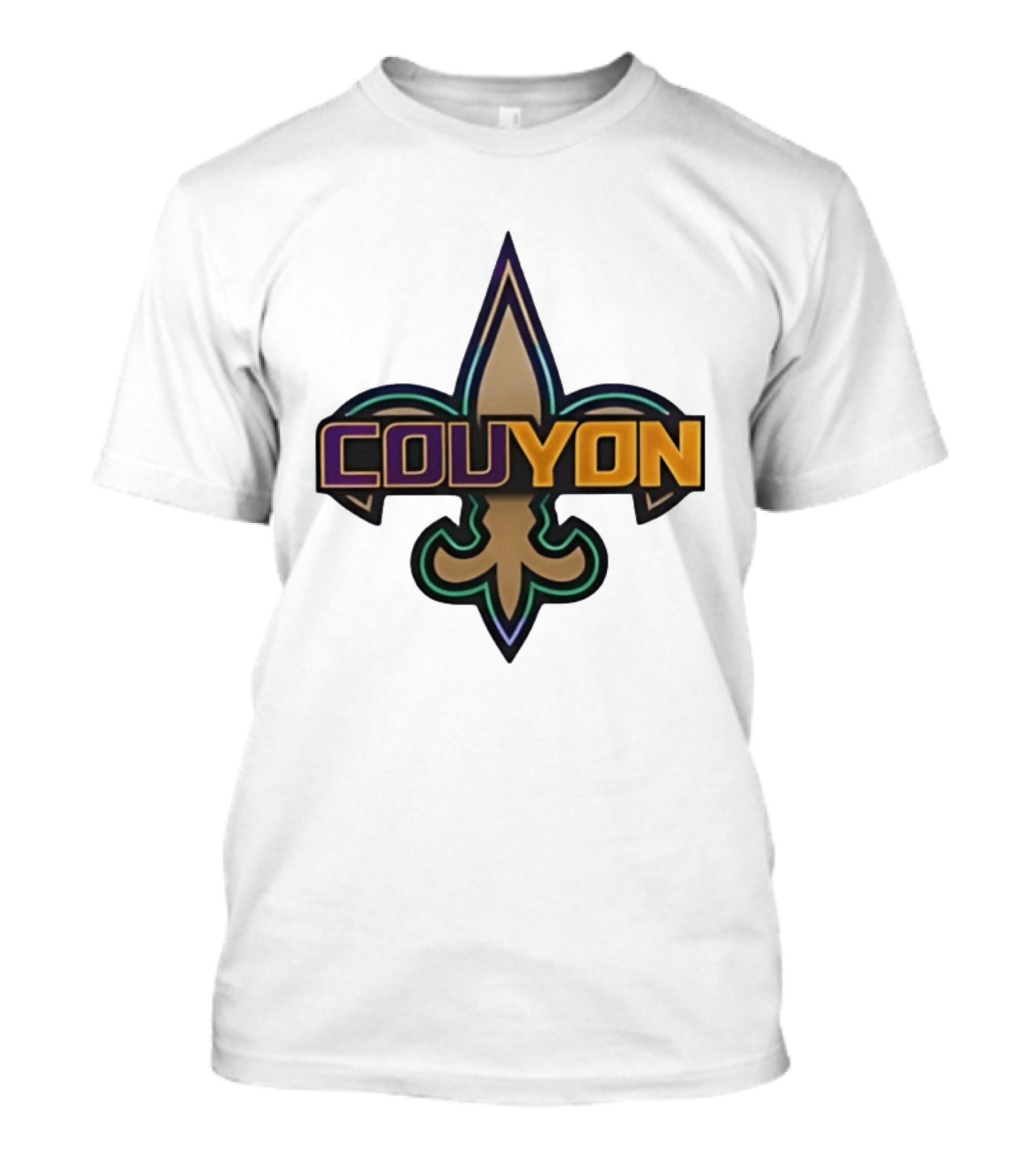 Couyon New Orleans Saints Fleur De Lis Collaboration T-Shirt