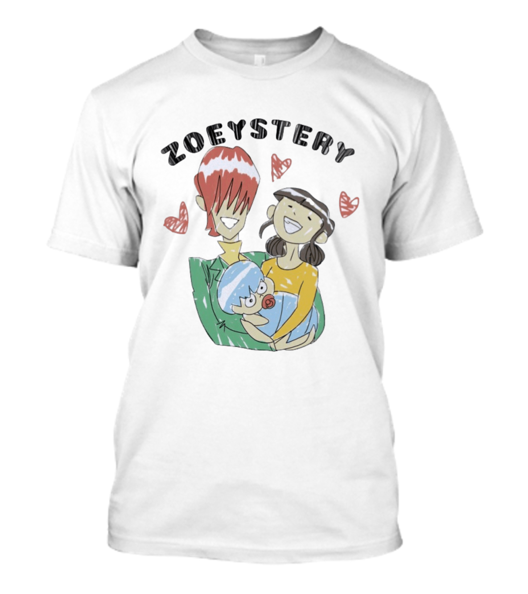 Zoeystery KPop Demon Hunters Cute Cartoon Family T-Shirt