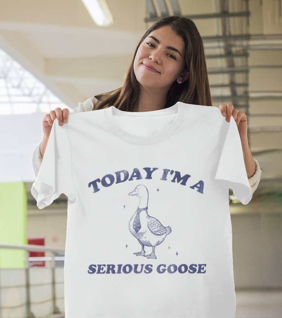 Today I'm A Serious Goose Vintage Goose T-Shirt
