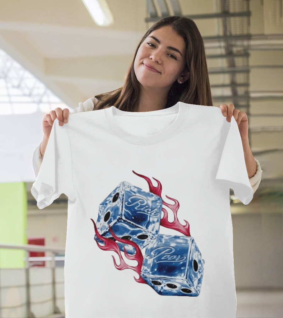 Rich Poor Ice Fiery Dice T-Shirt