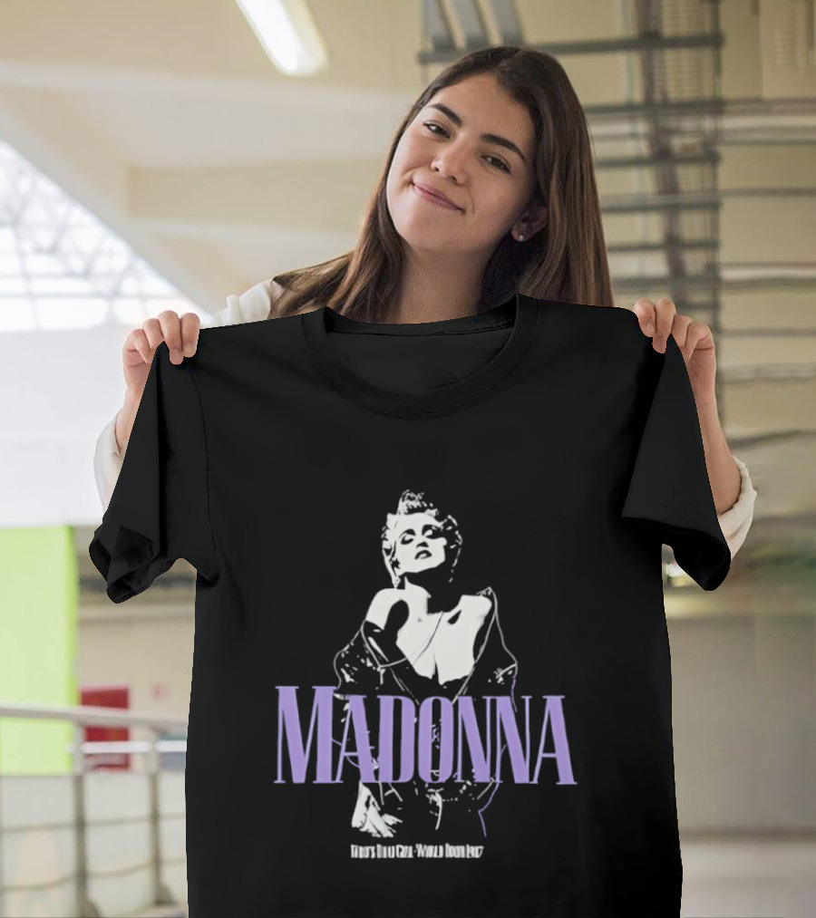 Madonna Bob Weir Image Overlay T-Shirt