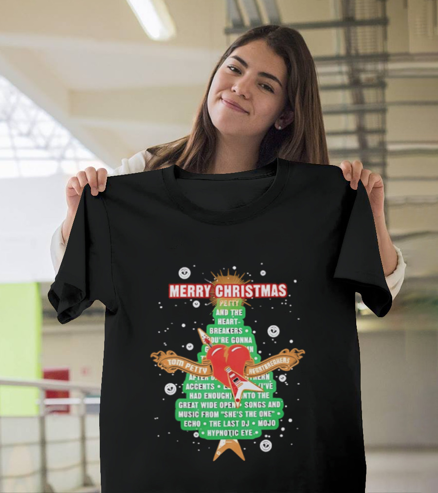 Tom Petty Heartbreakers Merry Christmas You're Gonna Heartbreak Songs Mojo Hypnotic Eye T-Shirt