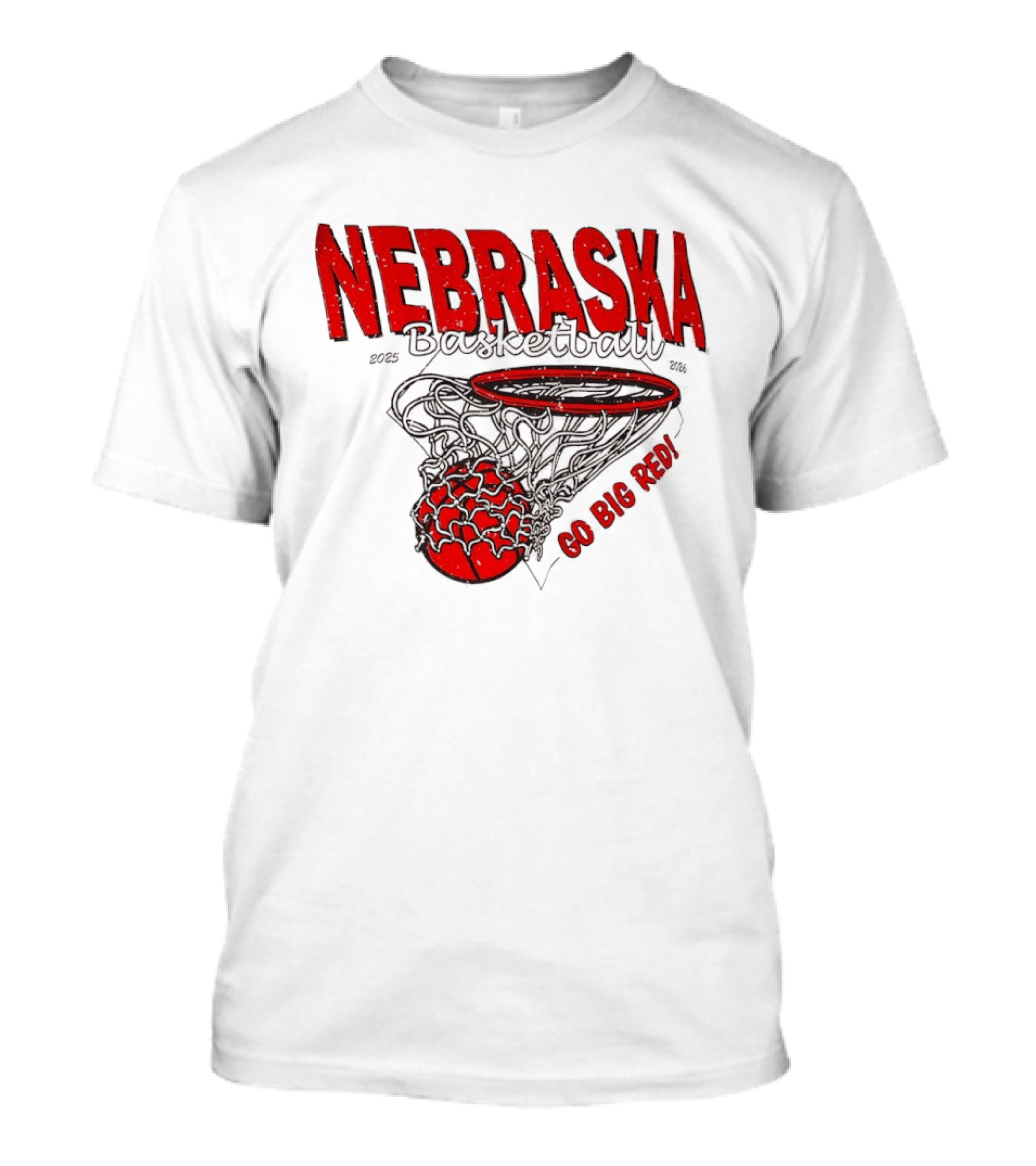Nebraska Basketball Go Big Red 2025 2026 T-Shirt