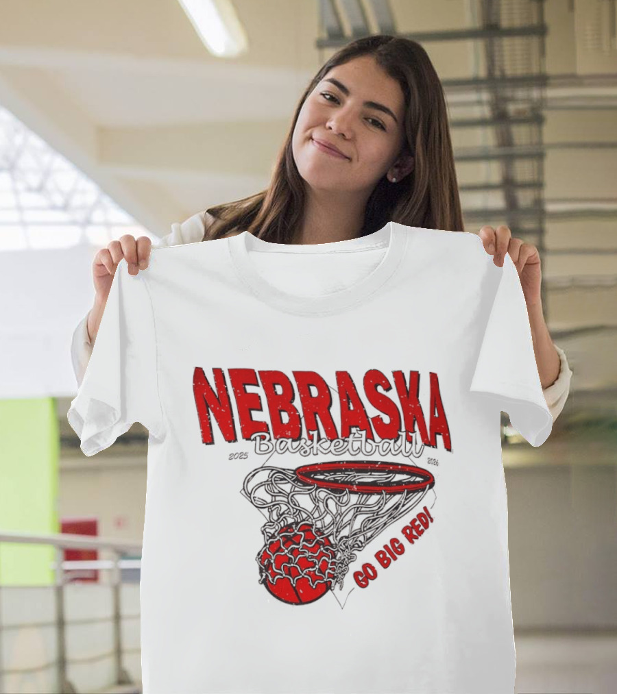 Nebraska Basketball Go Big Red 2025 2026 T-Shirt