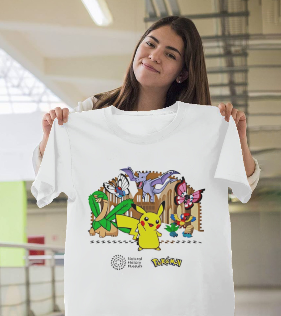 Pokémon Natural History Museum 2026 Pikachu And Friends Adventure T-Shirt