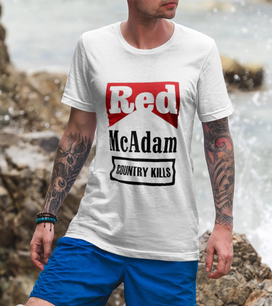 Red McAdam Country Kills Bold T-Shirt