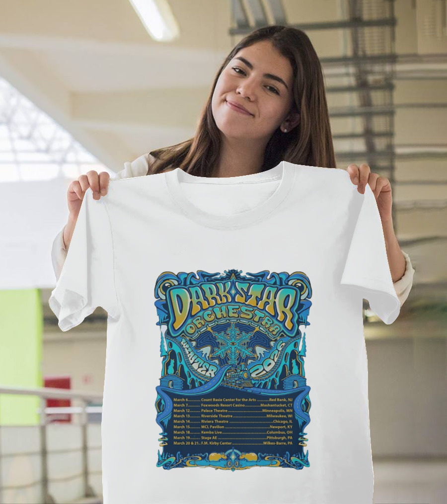 Dark Star Orchestra Winter Tour 2026 Concert Dates And Locations T-Shirt