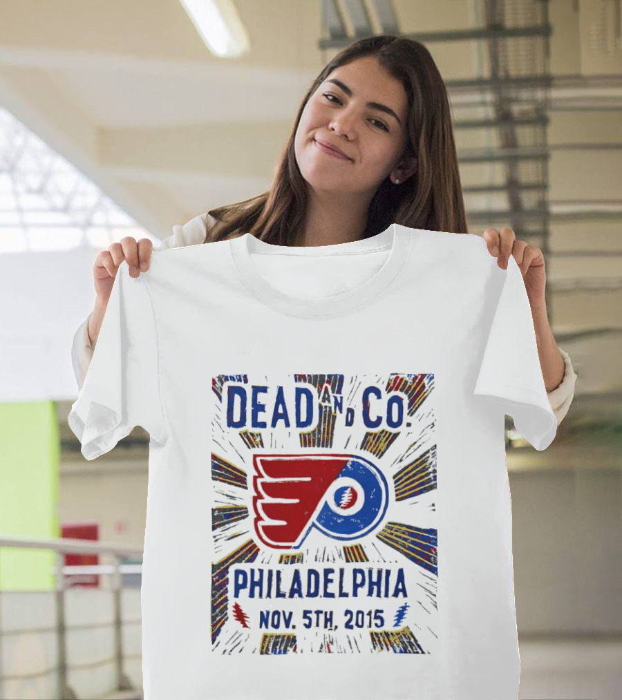 Dead And Company Philadelphia Flyers Nov 5th 2015 T-Shirt