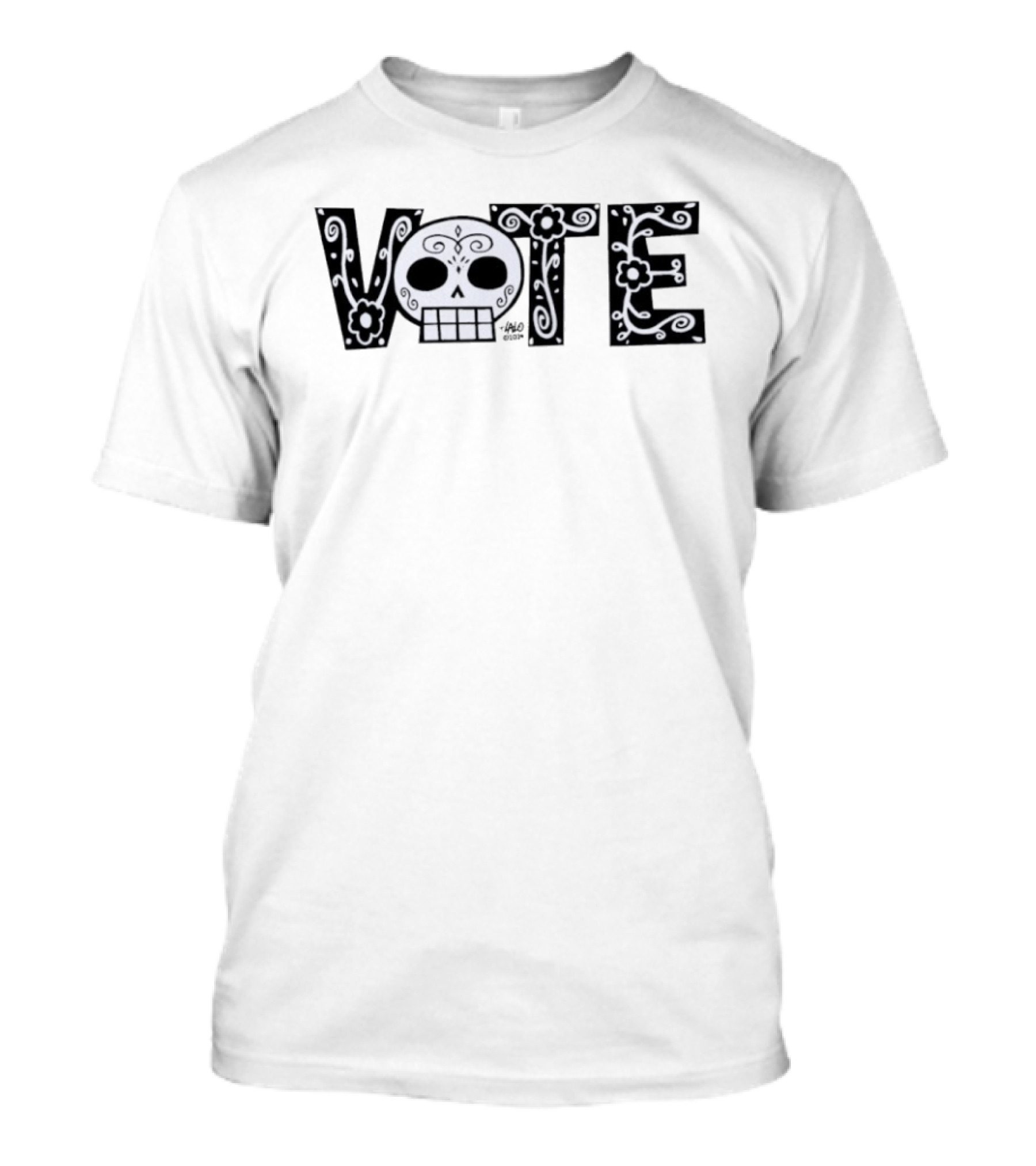 Dia De Los Muertos Calavera Vote Skull Celebration T-Shirt