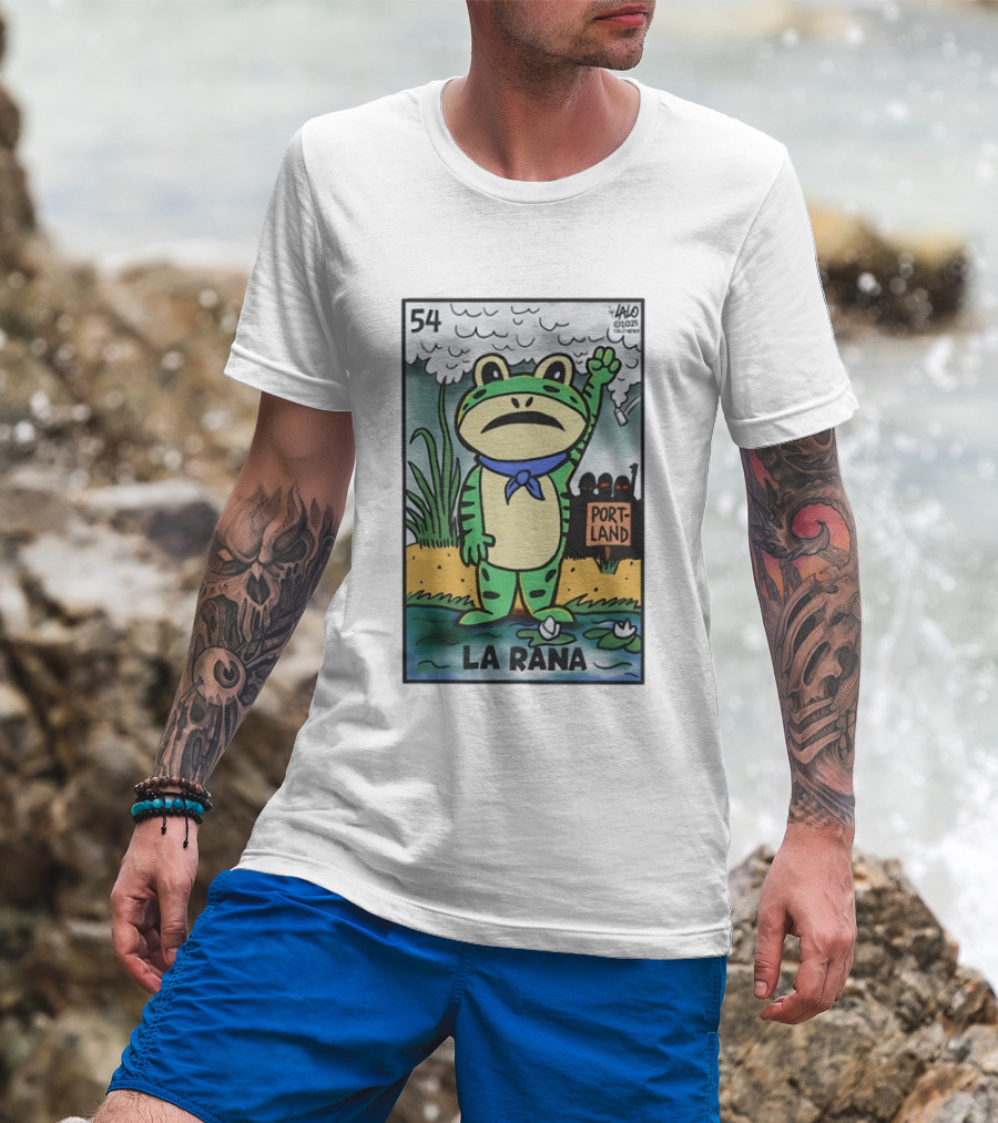 54 La Rana Frog Portland Lalo Clicowvis T-Shirt