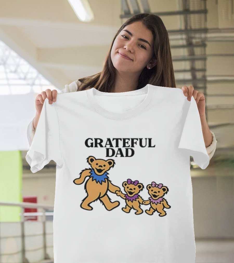 Grateful Dad Dancing Bears Family Grateful Dead Bears T-Shirt