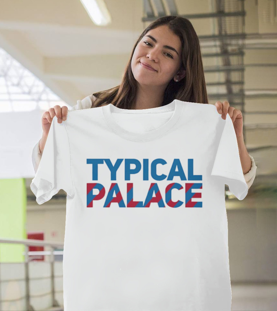 Typical Palace Red And Blue Bold Block T-Shirt