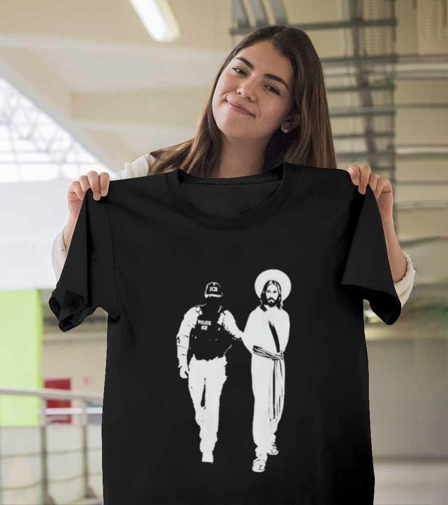 Anti Ice Jesus Arrested Iconic T-Shirt