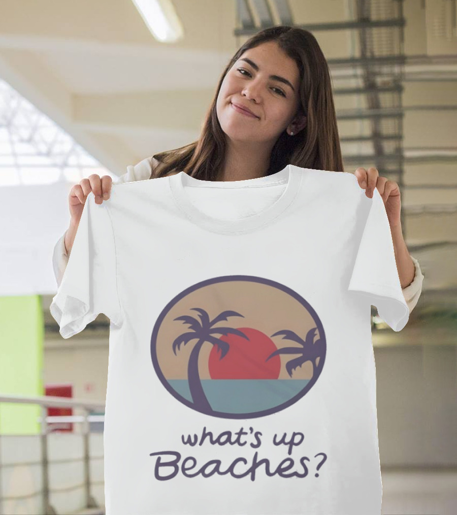 Brooklyn Nine Nine What's Up Beaches Red Sunset Palm Trees T-Shirt