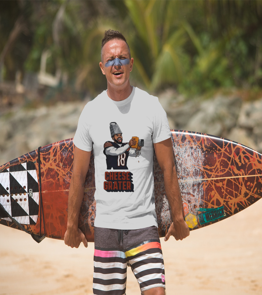 Caleb Williams Cheese Grater Chicago Football Humor T-Shirt