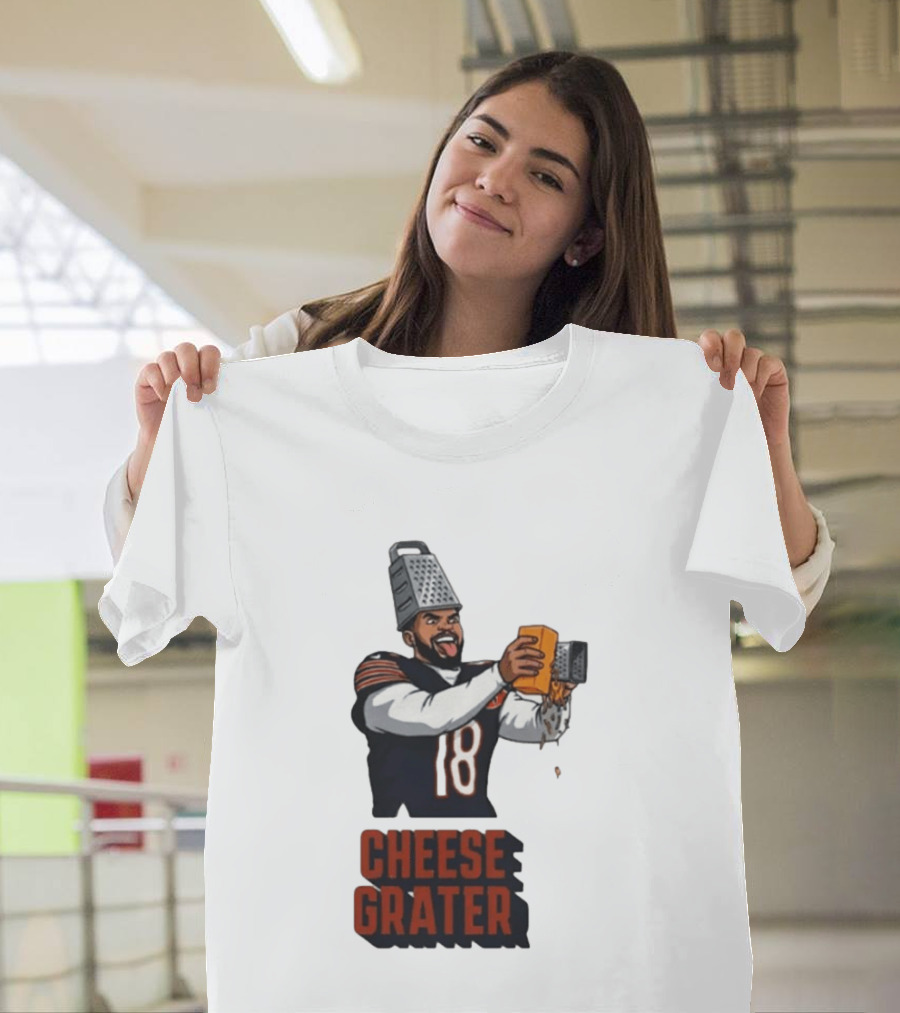 Caleb Williams Cheese Grater Chicago Football Humor T-Shirt