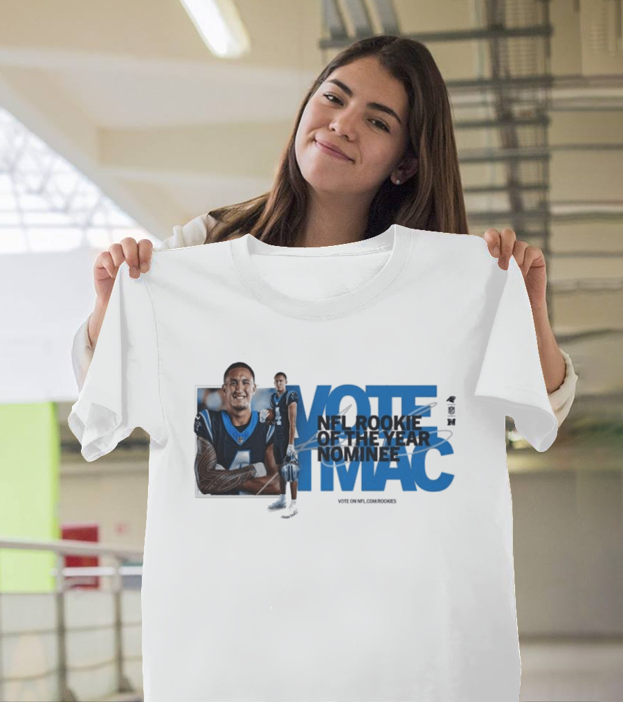 Vote For NFL Rookie Tetairoa McMillan Carolina Panthers Nominee Campaign T-Shirt