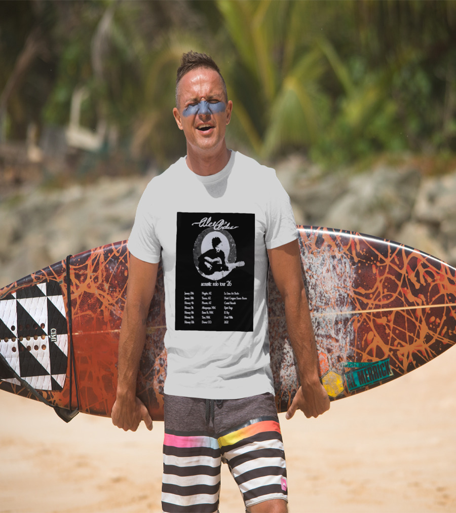 Alec André Acoustic Solo Tour 2026 Concert Dates And Locations T-Shirt