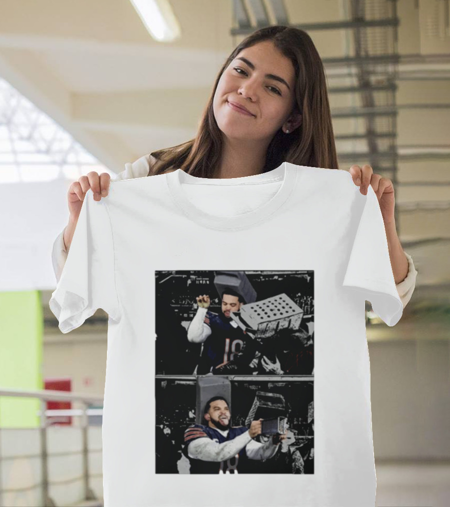 Caleb Cheese Grater Chicago Bear Football Fan Meme T-Shirt
