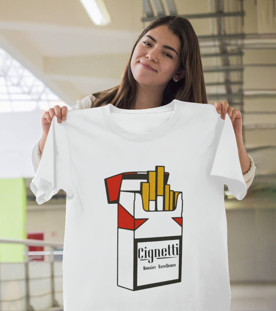 Cignetti Hoosier Excellence Indiana Football Coach Cig T-Shirt