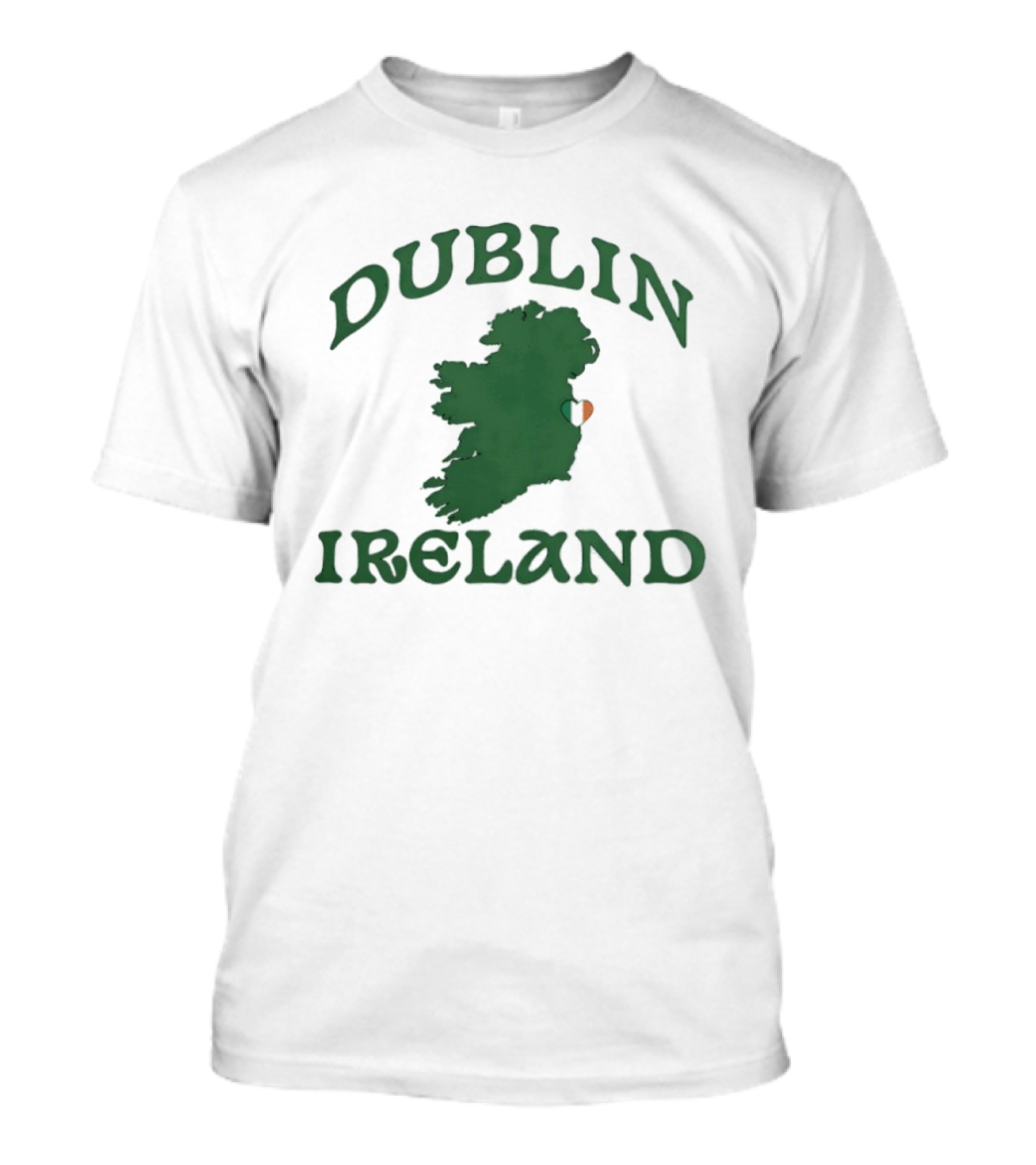 Dublin Ireland Map St Patrick's Day Irish Charm T-Shirt