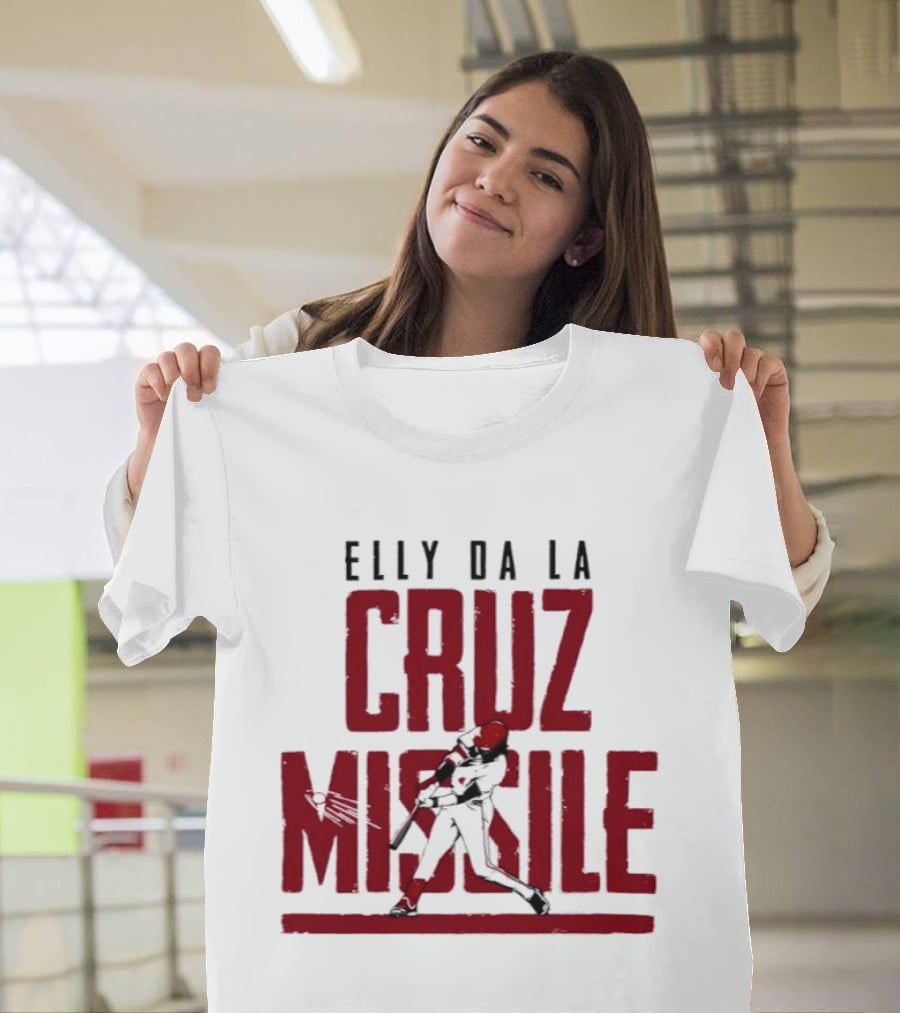 Elly De La Cruz Missile Cincinnati Reds MLB T-Shirt