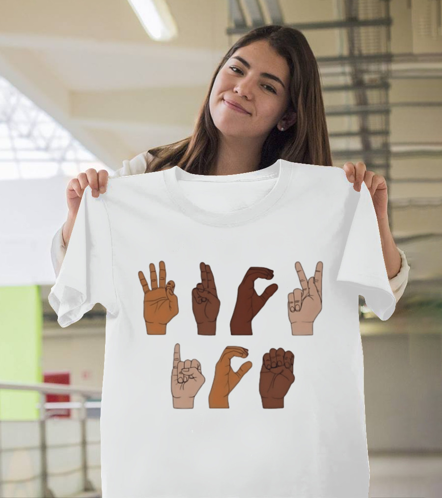 Fuck ICE ASL Hand Sign Language T-Shirt