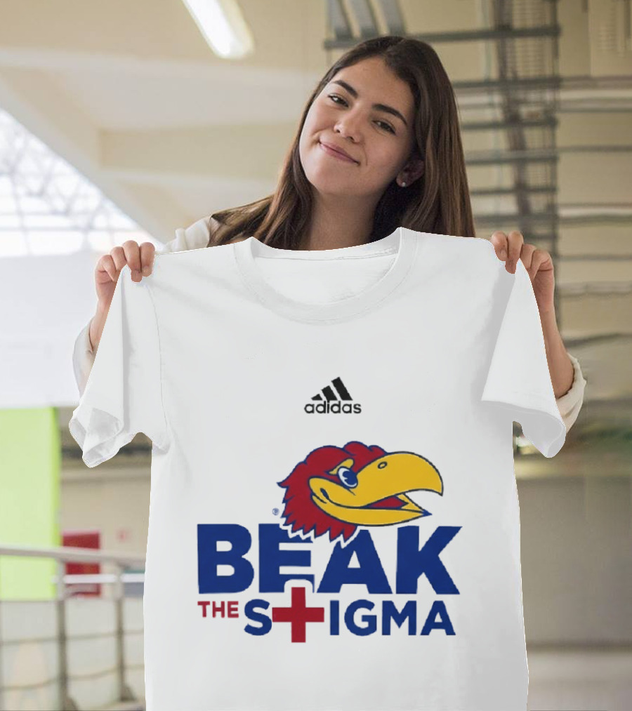 Adidas Kansas Jayhawks Beak The Stigma T-Shirt