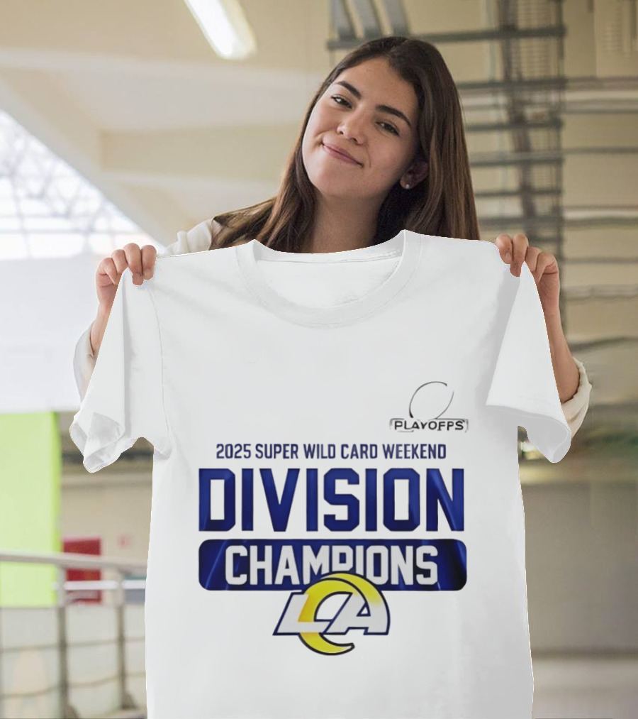 2025 Super Wild Card Weekend Los Angeles Division Champions T-Shirt