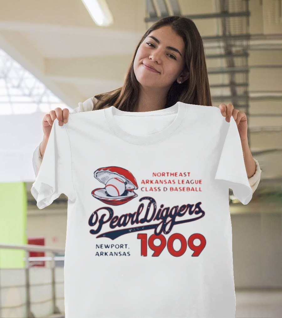 Northeast Arkansas League Class D Baseball Pearl Diggers Newport Arkansas 1909 T-Shirt