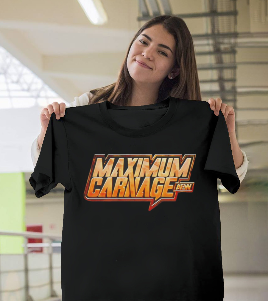 AEW Maximum Carnage 2026 Event Wrestling Promotion T-Shirt