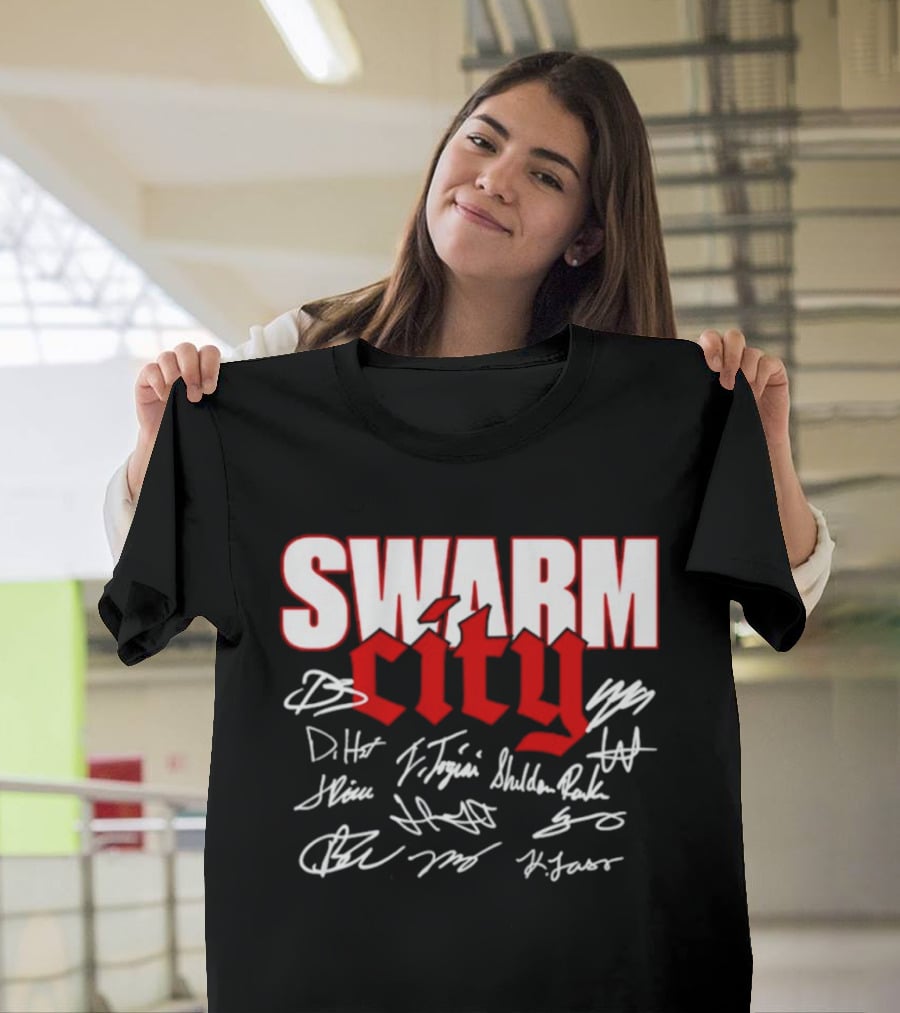 Houston Texans Swarm City Football Team Victory Celebration T-Shirt