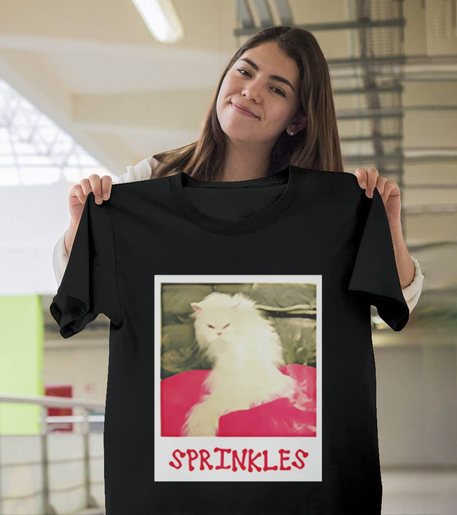 Office Angela Martin Sprinkles Cat Image Pólvora T-Shirt