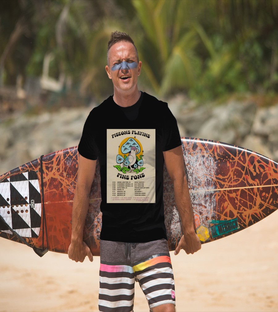 Pigeons Playing Ping Pong Winter And Spring Tour 2026 T-Shirt