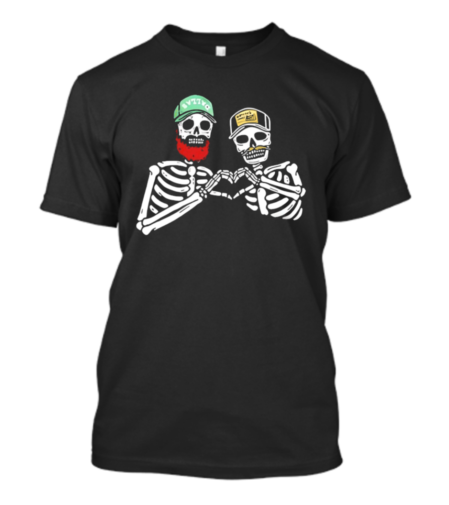 Post Malone Skeleton Avzyne Morgan Heart Hand T-Shirt