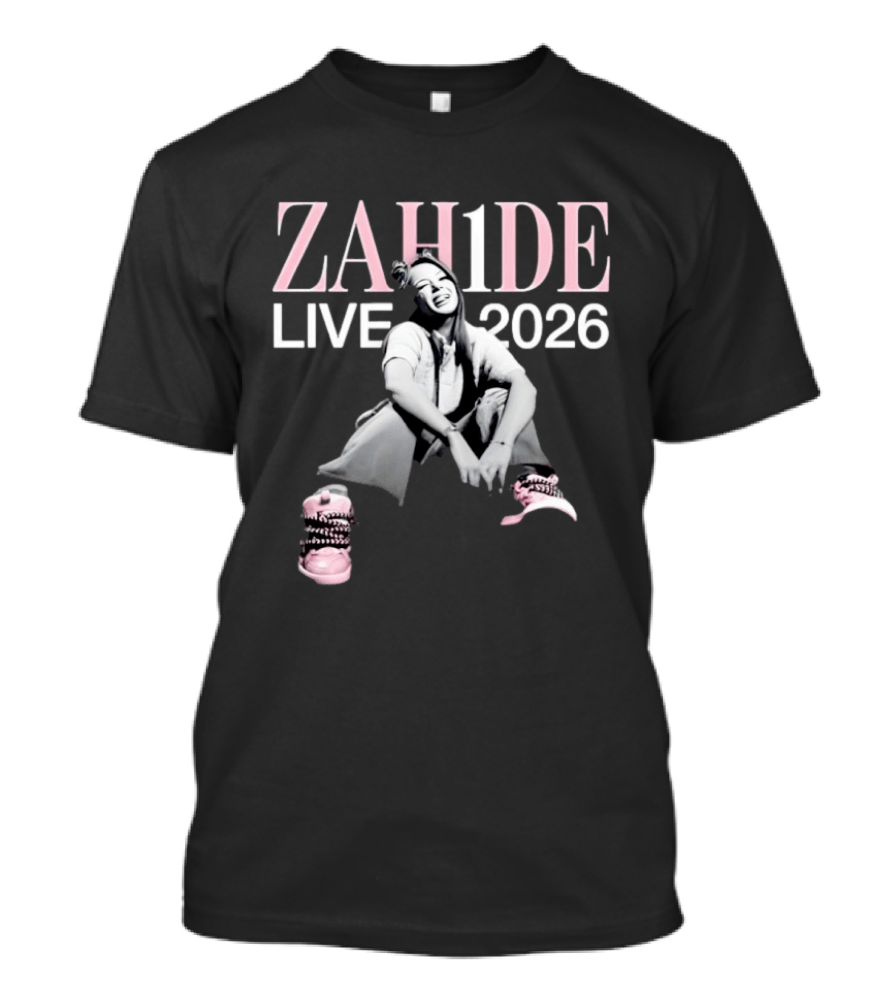 ZAH1DE Zahide Live 2026 Pink Sneakers T-Shirt