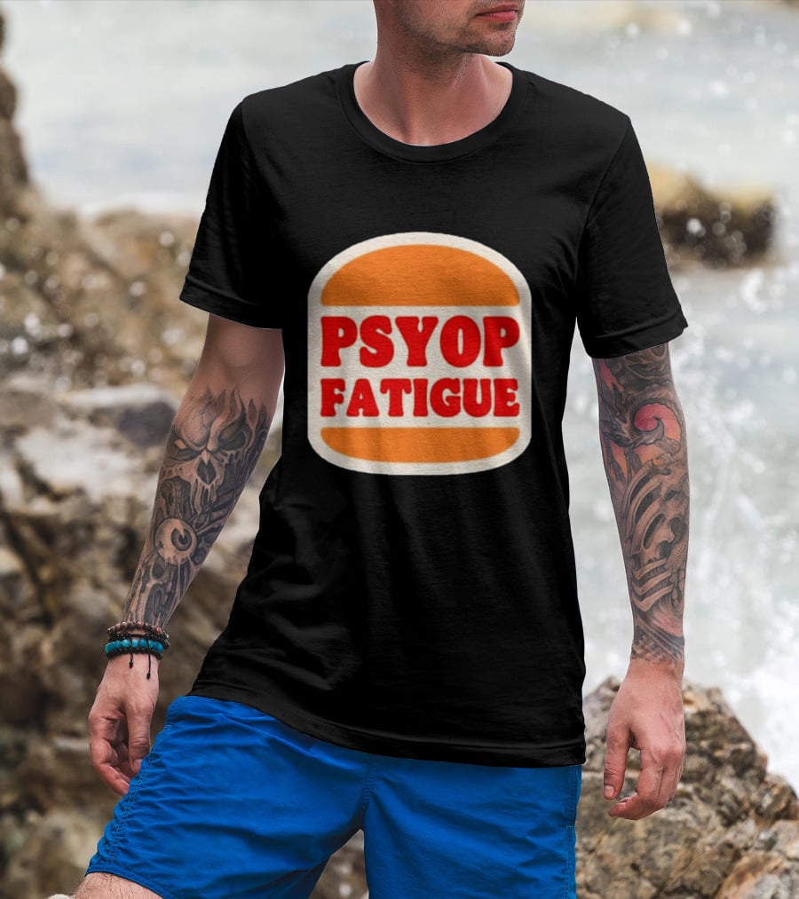 Psyop Fatigue Burger Parody Spirituallock T-Shirt